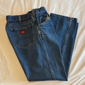 Dickies Men's Dark Blue Straight-Leg Jeans